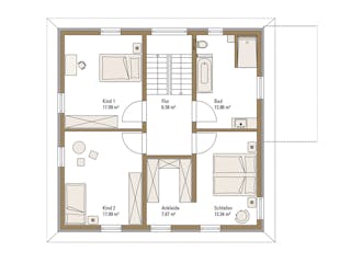 Fertighaus MH Mannheim - UrbanLife von Fertighaus WEISS Schlüsselfertig ab 495611€, Stadtvilla Grundriss 2