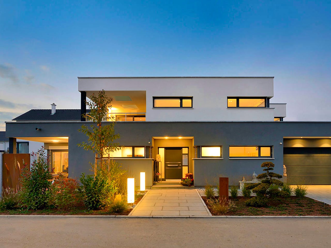 Fertighaus Haus Geyer von WEISS Holzhaus Schlüsselfertig ab 755828€, Cubushaus Außenansicht 1