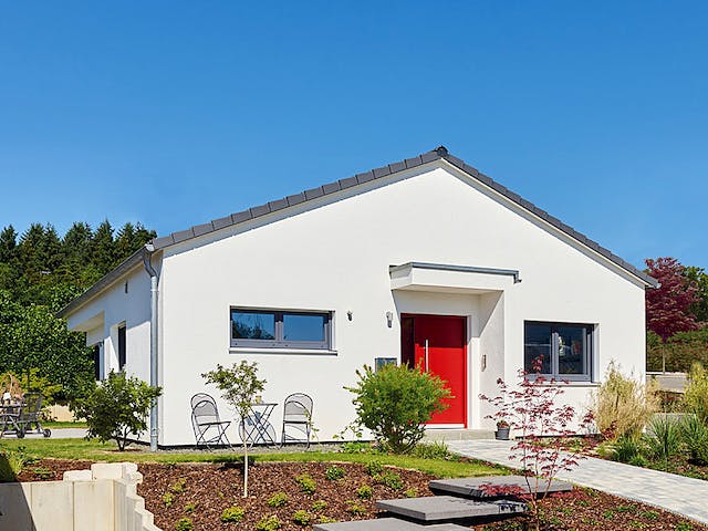 Fertighaus Haus CR von Fertighaus WEISS Schlüsselfertig ab 250067€, Bungalow Außenansicht 3