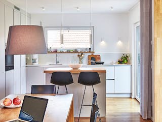 Fertighaus Haus Garten von Fertighaus WEISS Schlüsselfertig ab 401515€, Satteldach-Klassiker Innenansicht 4