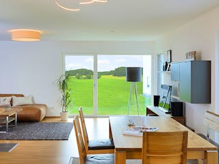 Fertighaus Haus Grauer von Fertighaus WEISS Schlüsselfertig ab 490202€, Satteldach-Klassiker Innenansicht 1