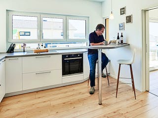 Fertighaus Haus Hauser von Fertighaus WEISS Schlüsselfertig ab 481630€, Satteldach-Klassiker Innenansicht 2