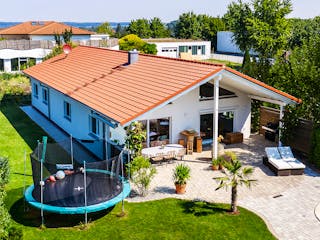 Fertighaus Haus Seiler von Fertighaus WEISS Schlüsselfertig ab 455842€, Bungalow Außenansicht 1