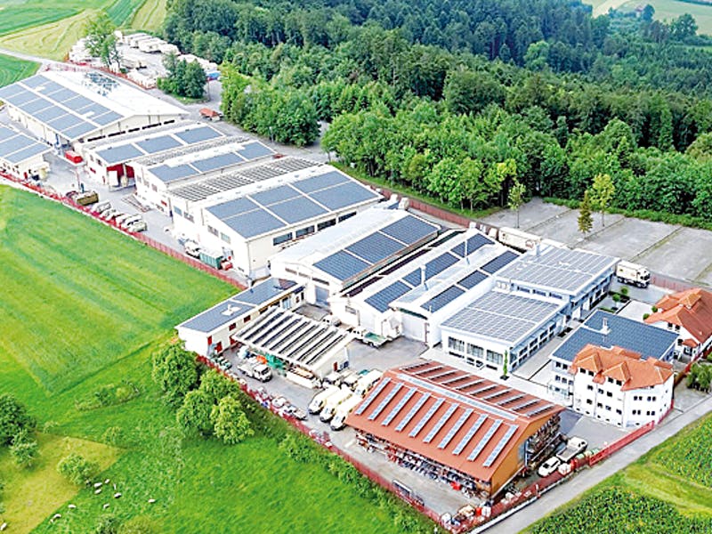 Firmengelände der Fertighaus Weiss GmbH
