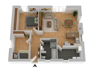 Massivhaus Falkensee von FIBAV Massivhaus, Bungalow Grundriss 1