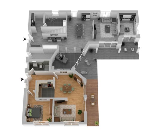 Massivhaus Stadtvilla Fürstenberg von FIBAV, Stadtvilla Grundriss 3