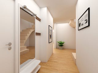 Massivhaus Doppelhaushälfte Meißen von FIBAV Massivhaus, Cubushaus Innenansicht 2