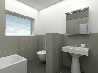 Massivhaus Doppelhaushälfte Meißen von FIBAV Massivhaus, Cubushaus Innenansicht 7