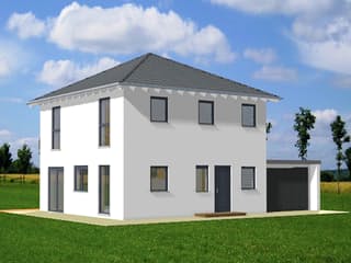 Fertighaus Fichtenweg von Ludwig Andrä Holzbau Schlüsselfertig ab 233707€, Stadtvilla Außenansicht 2