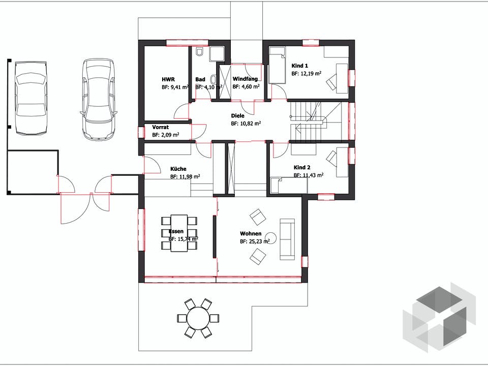 Figgen von Becker 360 Grundriss