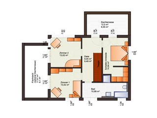 Fertighaus Fine Arts 172 von Bärenhaus Schlüsselfertig ab 288047€, Cubushaus Grundriss 2