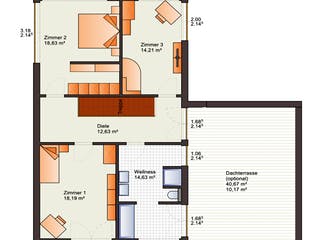 Fertighaus Fine Arts 209 von Bärenhaus, Cubushaus Grundriss 2