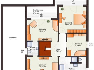 Fertighaus Fine Arts 239 von Bärenhaus Schlüsselfertig ab 423986€, Cubushaus Grundriss 2