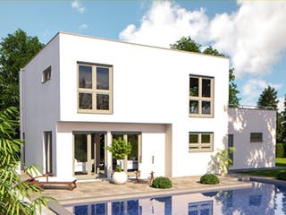 Fertighaus Fine Arts 137 von Bärenhaus Schlüsselfertig ab 247714€, Cubushaus Außenansicht 1