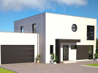 Fertighaus Fine Arts 137 von Bärenhaus Schlüsselfertig ab 247714€, Cubushaus Außenansicht 4