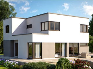 Fertighaus Fine Arts 163 von Bärenhaus Schlüsselfertig ab 292527€, Cubushaus Außenansicht 3