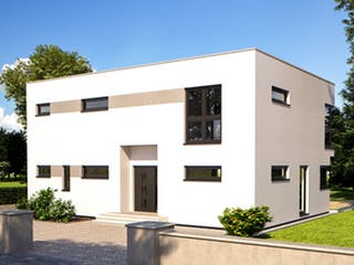 Fertighaus Fine Arts 169 von Bärenhaus Schlüsselfertig ab 295148€, Cubushaus Außenansicht 3