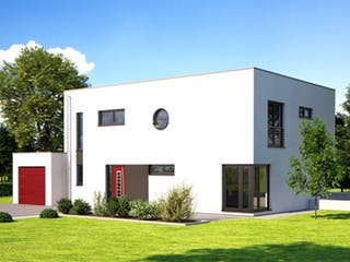 Fertighaus Fine Arts 201 von Bärenhaus Schlüsselfertig ab 351658€, Cubushaus Außenansicht 1