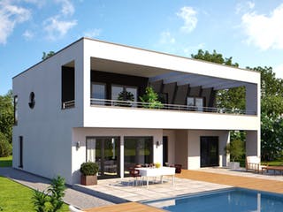 Fertighaus Fine Arts 260 von Bärenhaus Schlüsselfertig ab 383002€, Cubushaus Außenansicht 2