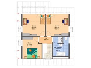Fertighaus VIO 200 von FingerHaus, Satteldach-Klassiker Grundriss 2