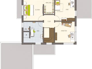 Fertighaus MH Gießen - ALTERO von FingerHaus Schlüsselfertig ab 581422€, Cubushaus Grundriss 2