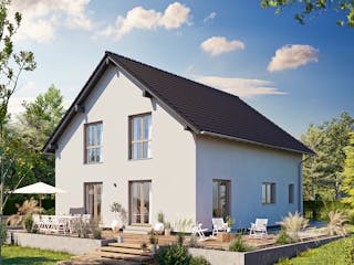 Fertighaus ARTIS 300 S130 von FingerHaus Schlüsselfertig ab 385947€, Satteldach-Klassiker Außenansicht 1