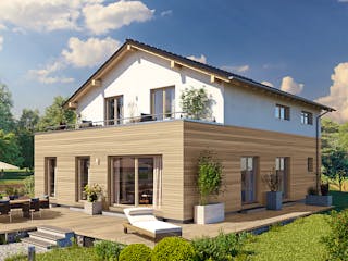 Fertighaus ARTIS 350 S215 von FingerHaus Schlüsselfertig ab 498423€, Satteldach-Klassiker Außenansicht 1