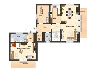 Fertighaus MAXIM 7 von FingerHaus, Satteldach-Klassiker Grundriss 1
