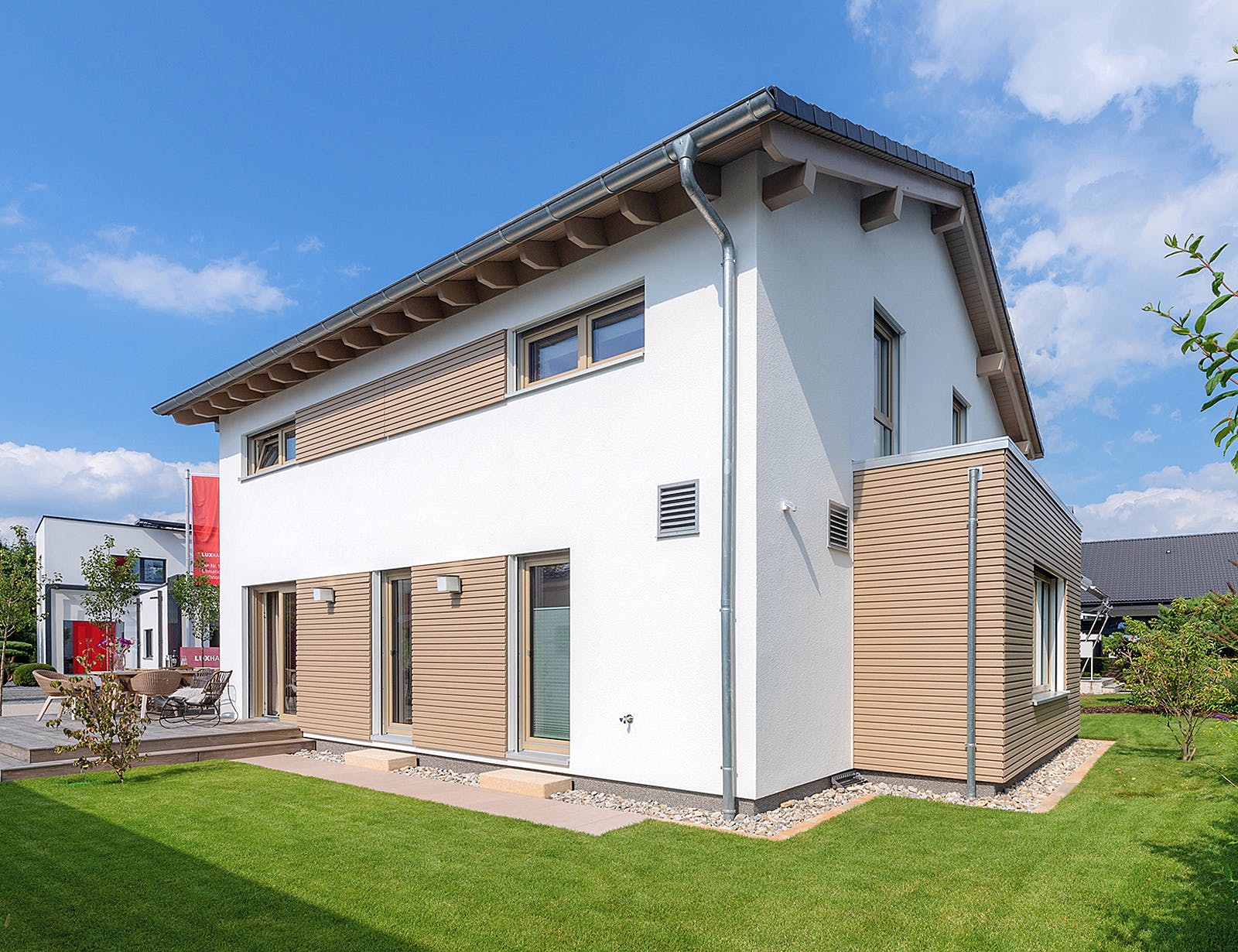 Fertighaus MH München-Poing - MEDLEY 3.0 300 B S215 von FingerHaus Schlüsselfertig ab 417000€, Außenansicht 1