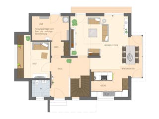 Fertighaus MH München-Poing - MEDLEY 3.0 300 B S215 von FingerHaus Schlüsselfertig ab 424449€, Grundriss 1