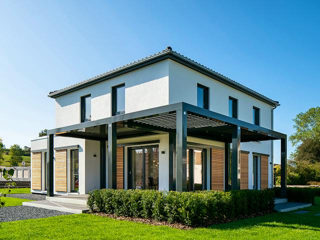 Fertighaus MH Frankenberg - MEDLEY 3.0 300 B von FingerHaus Schlüsselfertig ab 463691€, Stadtvilla Außenansicht 1