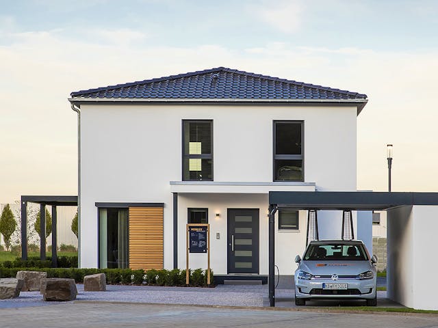 Fertighaus MH Frankenberg - MEDLEY 3.0 300 B von FingerHaus Schlüsselfertig ab 435213€, Stadtvilla Außenansicht 2