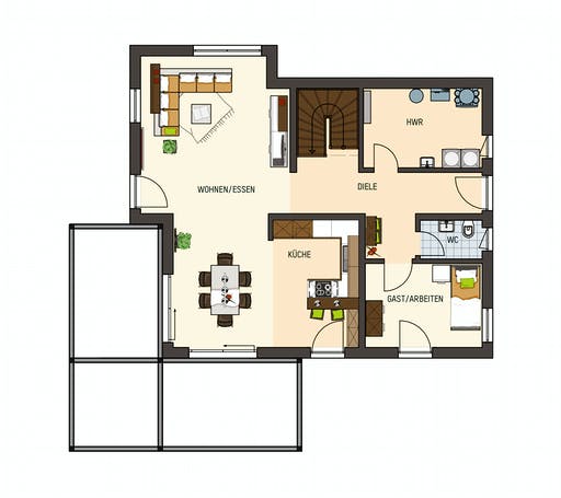 Fingerhaus - Medley 3.0 300B Falkenberg Floorplan 1