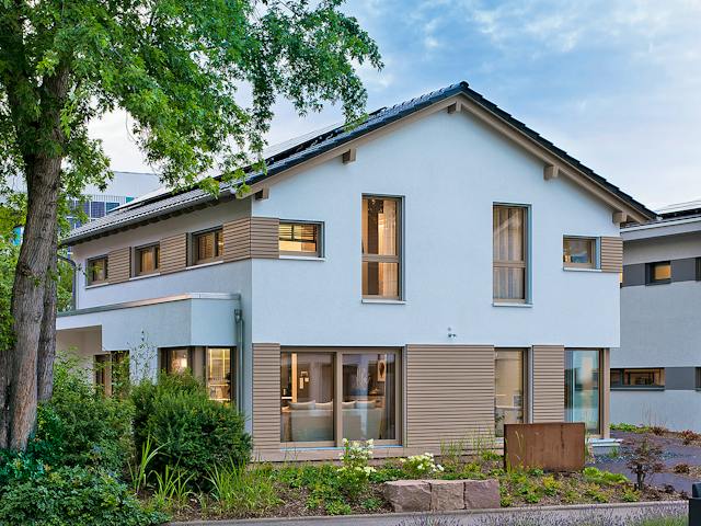 Fertighaus MH Fellbach - MEDLEY 3.0 300 B von FingerHaus Schlüsselfertig ab 498258€, Satteldach-Klassiker Außenansicht 1