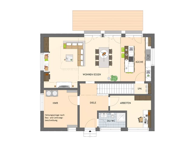 Fertighaus SENTO 504 K S130 von FingerHaus Schlüsselfertig ab 381722€, Satteldach-Klassiker Grundriss 1 Fertighaus SENTO 504 K S130 von FingerHaus Schlüsselfertig ab 381722€, Satteldach-Klassiker Grundriss 1