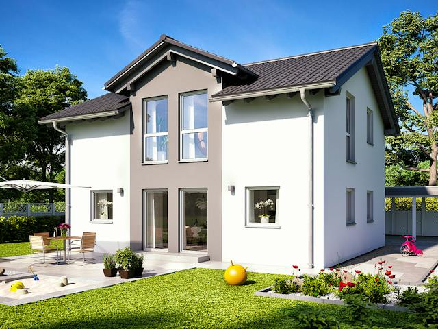 Fertighaus UNO 2.0 201 A S180 von FingerHaus Schlüsselfertig ab 335197€, Satteldach-Klassiker Außenansicht 1