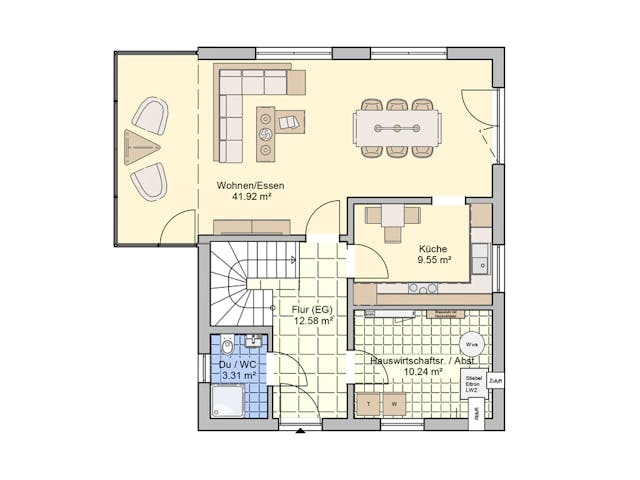 Fertighaus Stockholm von Fingerhut Haus Schlüsselfertig ab 400631€, Satteldach-Klassiker Grundriss 1 Fertighaus Stockholm von Fingerhut Haus Schlüsselfertig ab 400631€, Satteldach-Klassiker Grundriss 1