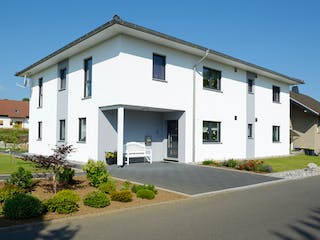 Fertighaus Mehrfamilienhaus Eris von FINGERHUT-HAUS Zwei- & Mehrfamilienhäuser, Stadtvilla Außenansicht 1