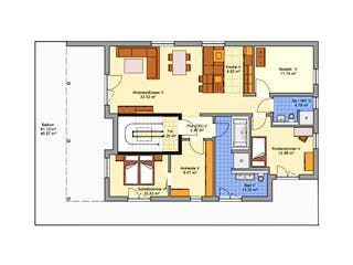 Fertighaus Mehrfamilienhaus mit 5 Wohneinheiten von FINGERHUT-HAUS Zwei- & Mehrfamilienhäuser, Cubushaus Grundriss 3