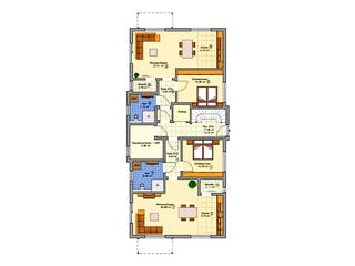 Fertighaus Mehrfamilienhaus mit 6 Wohneinheiten von FINGERHUT HAUS Zwei- & Mehrfamilienhäuser, Stadtvilla Grundriss 1
