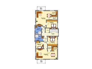 Fertighaus Mehrfamilienhaus mit 6 Wohneinheiten von FINGERHUT HAUS Zwei- & Mehrfamilienhäuser, Stadtvilla Grundriss 2