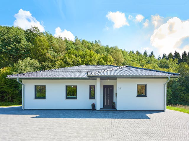 Fertighaus Carpe von Fingerhut Haus Schlüsselfertig ab 397269€, Bungalow Außenansicht 1