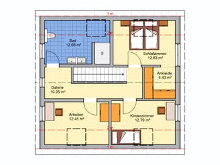 Fertighaus Filino von Fingerhut Haus, Satteldach-Klassiker Grundriss 2