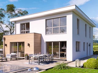 Fertighaus Freiburg von Fingerhut Haus Schlüsselfertig ab 597971€, Cubushaus Außenansicht 1