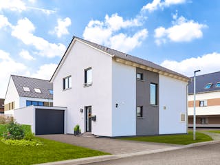 Fertighaus Juna von Fingerhut Haus Schlüsselfertig ab 430913€, Satteldach-Klassiker Außenansicht 2