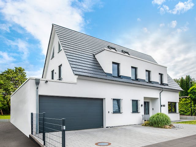 Fertighaus Klino von Fingerhut Haus Schlüsselfertig ab 866070€, Satteldach-Klassiker Außenansicht 3