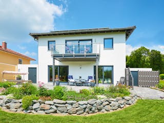 Fertighaus Komforta von Fingerhut Haus Schlüsselfertig ab 477777€, Stadtvilla Außenansicht 2