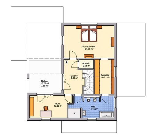 Fertighaus Lageto von Fingerhut Haus Schlüsselfertig ab 621818€, Cubushaus Grundriss 2