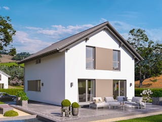 Fertighaus Mainz von Fingerhut Haus Schlüsselfertig ab 427073€, Satteldach-Klassiker Außenansicht 1
