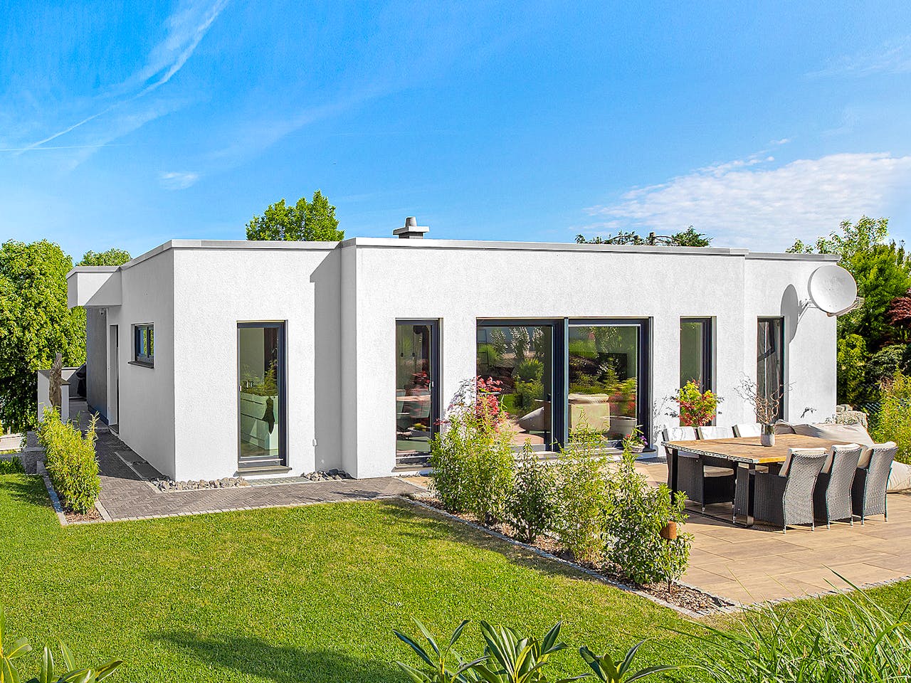 Fertighaus Malgara von Fingerhut Haus Schlüsselfertig ab 440930€, Cubushaus Außenansicht 1